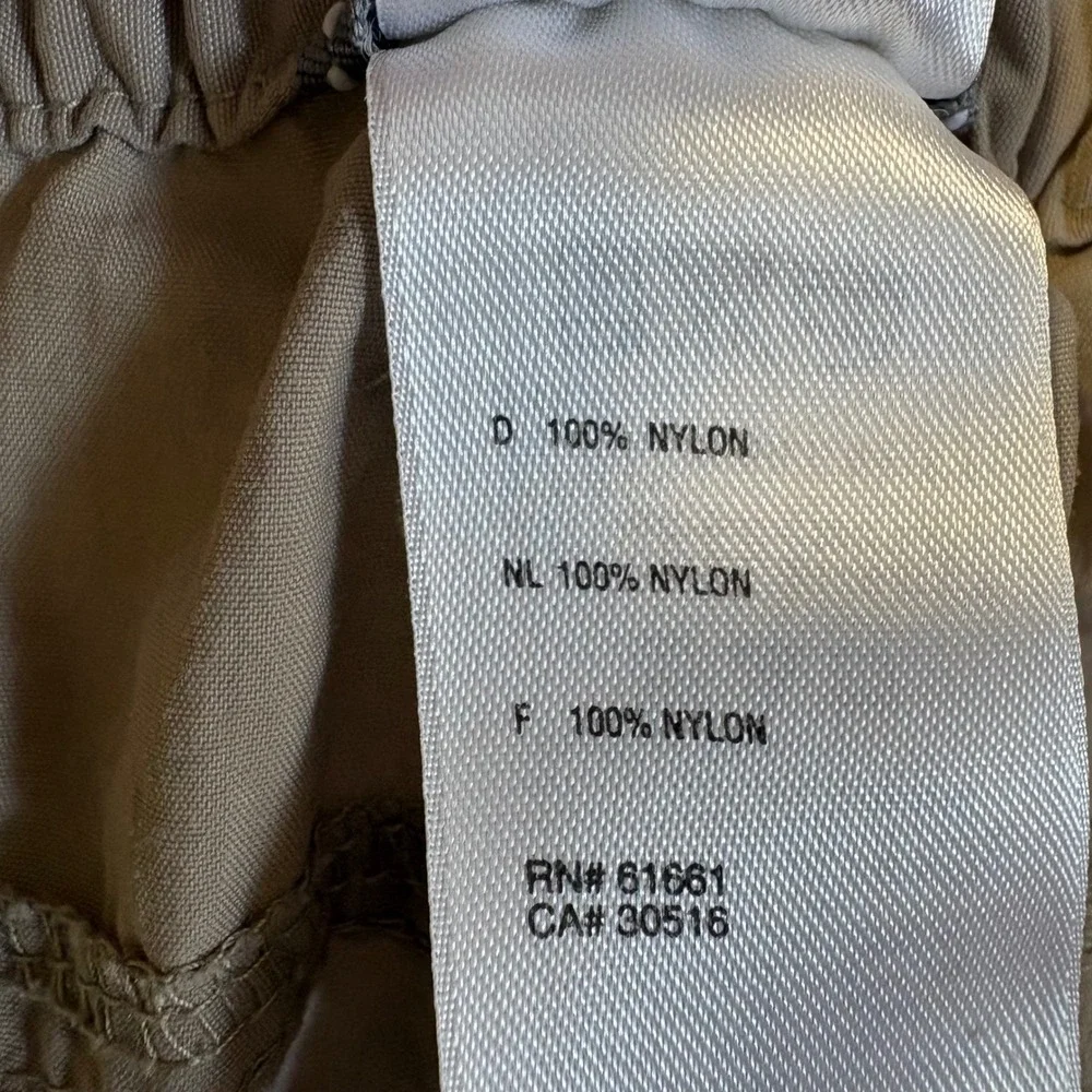The North Face Convertible Cargo Pants Mens XL 38x34 Khaki Hiking Zip Off Nylon